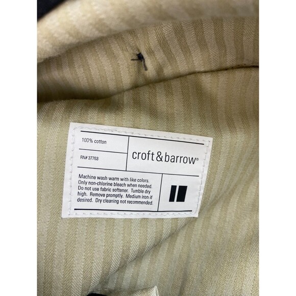 Croft & Barrow Men's Dress Pants Black 36x30 Classic Fit Stretch Work Wedding - Picture 5 of 9